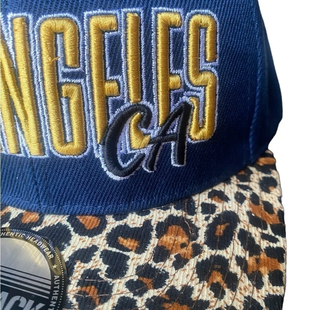 Los Angeles Snapback Acrylic Leopard Hat